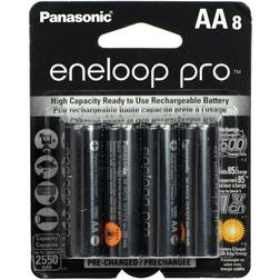 Panasonic BK-3HCCA8BA eneloop Rechargeable XX Batteries (AA; 8 pk)