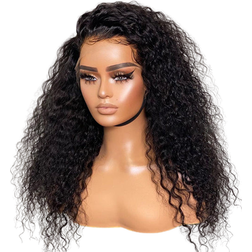 Luvme Invisible Lace Water Wave Frontal Lace Wig 14 inch Natural Black