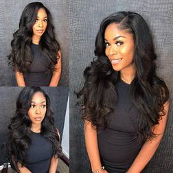 Luvme U Part Quick & Easy Affordable Body Wave Wig 10 inch Natural Black