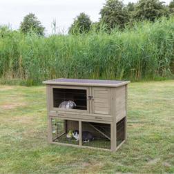 Trixie Outdoor Hutch Animal Grey-Green Rabbit House Rabbit Hutch