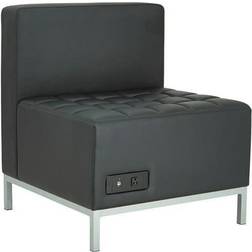 Alera QUB Series Powered Armless L Sofa 26.4" 1 Seater