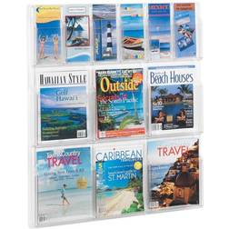 SAFCO Reveal Clear Literature Displays 12 Compartments