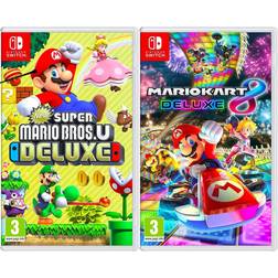Nintendo New Super Mario Bros. U Deluxe + Mario Kart 8 Deluxe Two (Switch)