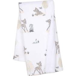 Lambs & Ivy Disney Baby Bambi Thumper White Minky/Fleece Deer Baby Blanket