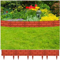 vidaXL Lawn Divider with Brick