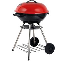 Brentwood BB-1701 17" Red Portable Charcoal BBQ