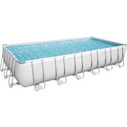 Bestway Power Steel 24' x 12' x 52" Rectangle Above Ground Pool Set 56542E