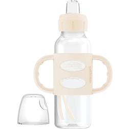 Dr. Brown's Dr. Brown’s Milestones Narrow Transitional Sippy Bottle with Silicone Handles 8oz 250mL Ecru 1-Pack