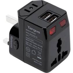 Targus World Travel Power Adapter w-Dual USB (APK032)