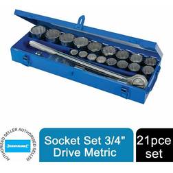 Silverline Socket Set 3/4' Drive Ratsche