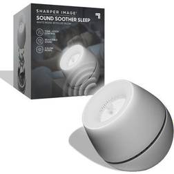 Sharper Image Sound Soother White Noise Machine With Led Glow White