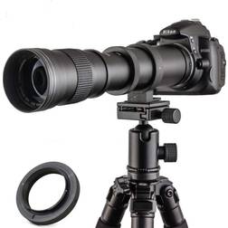JINTU 420-800mm f/8.3 HD Manual Focus Telephoto Zoom Lens for Nikon SLR