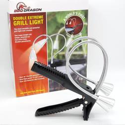 BBQ Dragon Double Extreme Grill Light with 2 Super Bright Monster Clip