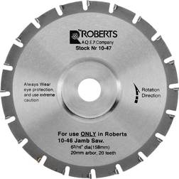 Roberts 6-3/16 in. 20-Tooth Carbide Tip Jamb Saw Replacement Blade