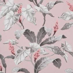 Crown Brewster Home Fashions Meridian Parade Pink Tropical Leaves Non Woven Wallpaper