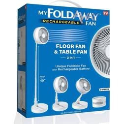 My Foldaway Fan 2-in-1 Adjustable Height 40 Unique Foldable and Portable Fan