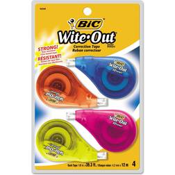 Bic Wite-Out Correction Tape 4-pack