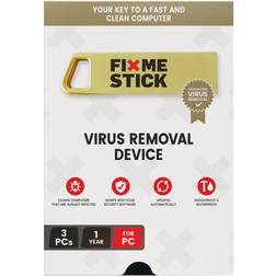 Virus Removal, For 3 Devices, 1-Year Subscription, USB Flash Drive