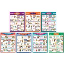 Poster Pals Spanish Verb Posters, 18" Set Of 7 Posters