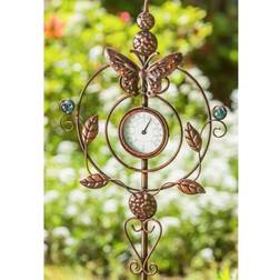 Evergreen 32in. Thermometer Butterfly Garden