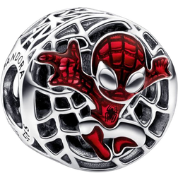 Pandora Marvel Spider Man Soaring City Charm - Silver/Red