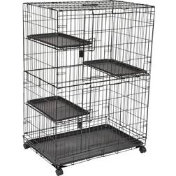 Amazon Basics 3-Tier Wire Cat Cage Playpen Kennel