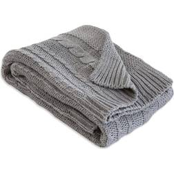 Burt's Bees Baby Organic Cotton Cable Knit Blanket In Heather Grey Heather Grey 41in X 30.5in