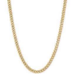 Italian Gold Miami Cuban Link Chain Necklace - Gold