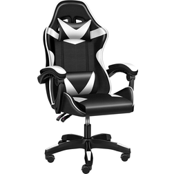 Yssoa Ergonomic Gaming Chair - Black/White