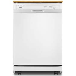 Whirlpool 24 in. White Front Control Heavy-Duty Portable Hour Wash White