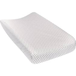 Trend Lab Chevron Flannel Changing Pad Cover, Grey