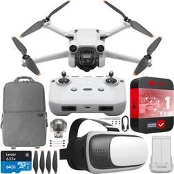 DJI Mini 3 Pro Drone Quadcopter with RC-N1 Remote Controller FPV Go Travel Bundle
