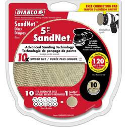 Diablo 5 in. 120-Grit SandNet Disc with Free Application Pad (10-Pack)