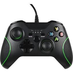 Xbox One Wired Controller, Zamia Wired Xbox One Gaming Controller USB Gamepad Joypad Controller with Dual-Vibration for Xbox One/S/X/PC with Windows 7/8/10 (Black)