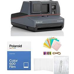 Polaroid 600 Impulse Grey Instant Camera with Color 600 Film & Accessory Bundle