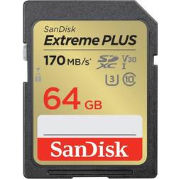 SanDisk Extreme PLUS 64GB SDXC UHS-I Memory Card