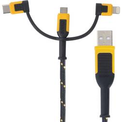 Dewalt Phone Charger Lightning USB-C Micro USB Reinforced