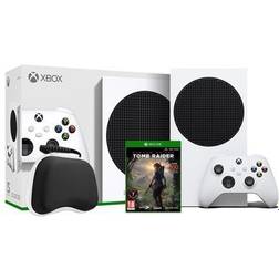 Microsoft 2020 New Xbox All Digital 512GB SSD Console White Xbox Console and Wireless Controller with Tomb Raider: Definitive Edition Full Game and Black