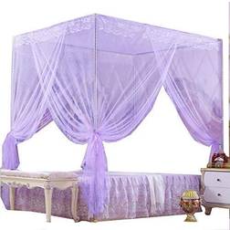 Nattey 5 Corners Princess Bed Curtain Canopy Canopies Gift Twin