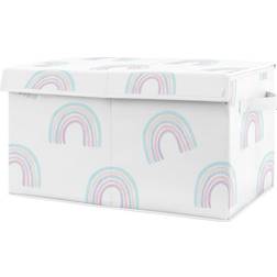 Sweet Jojo Designs Rainbow Fabric Storage Toy Bin