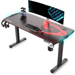 Ergonomic 65 inch Gaming Desk - Black