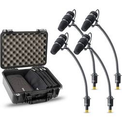DPA Microphones D:Vote Core 4099 Mic Rock Touring Kit, 4 Mics And Accessories, Extreme Spl In A Peli-Case