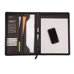 Monolith Leather Look Conference Folder With A4 Pad