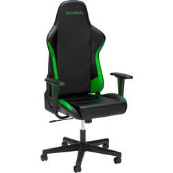 RESPAWN 110v3 Faux Leather Gaming Chair, Black/Green
