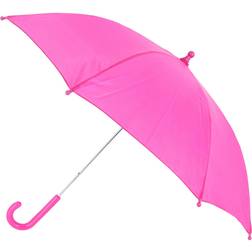 iRain Kid s Solid Color Stick Umbrella with Hook Handle