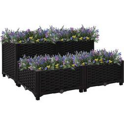 vidaXL Raised Bed Polypropylene Garden Planter Flower Box
