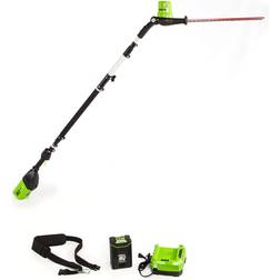 Greenworks Pro 80V 20" Cordless Pole Hedge Trimmer, 2.0Ah Battery and Charger Included