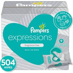 Procter & Gamble Pampers Expressions Baby Wipes Unscented 504ct