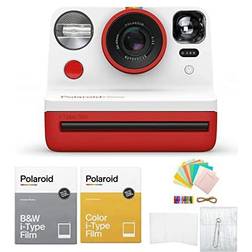 Polaroid Now VF i-Type Instant Camera (Red) Bundle with Film & Accessory Kit