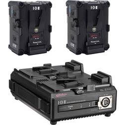 IDX 2x IPL-98 PowerLinking 96Wh Stackable Li-Ion V-Mount Battery W/V-Mnt Charger